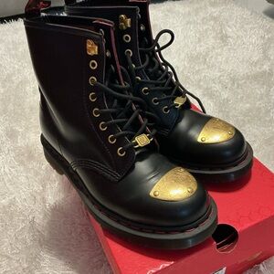 EUC Dr. Martens Black and Red Lunar Year of the Dragon Boots